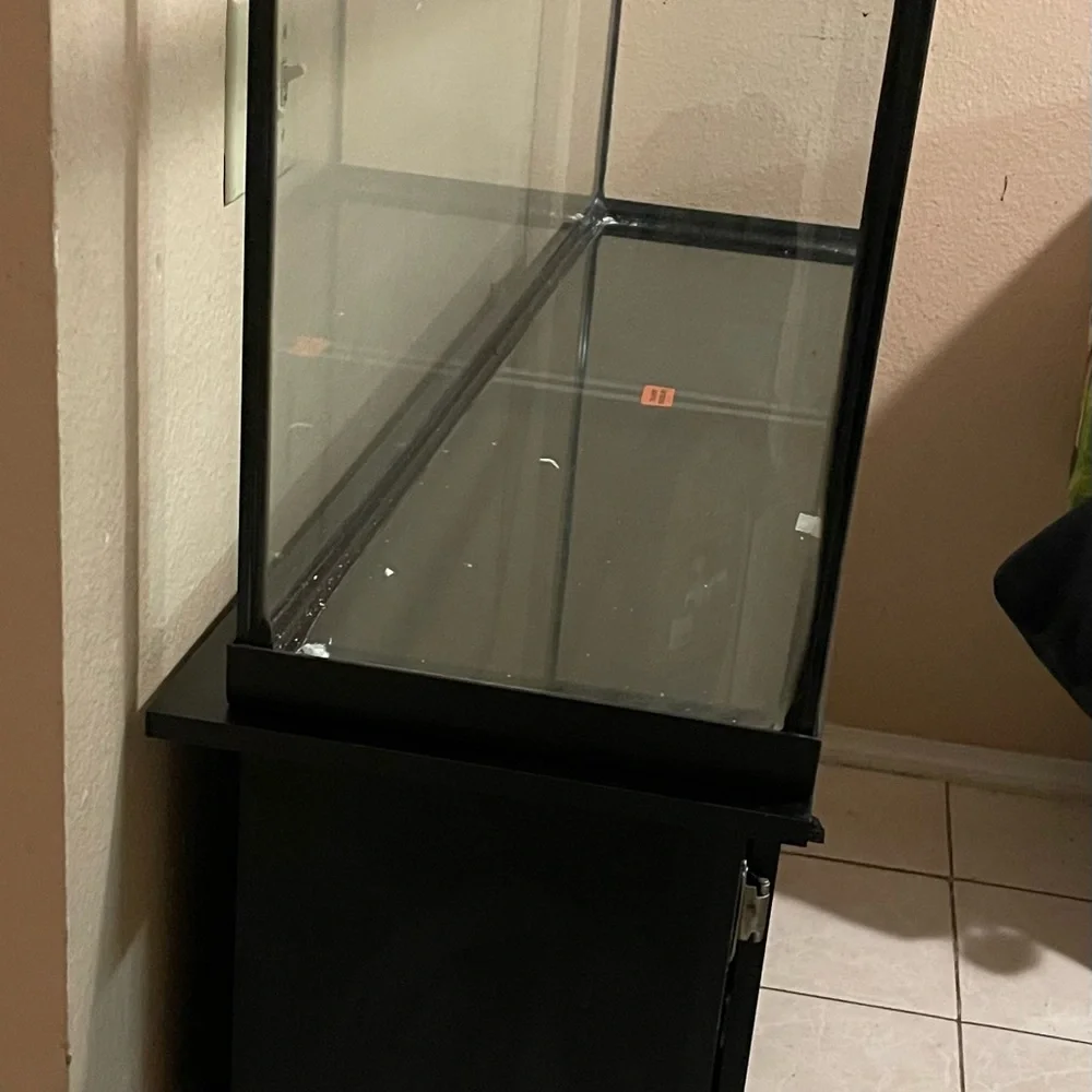 Fish Tank /Color: Black/ Size: 60 Gallon/Measurement/48.5” W x 12.75” D x 25” H.